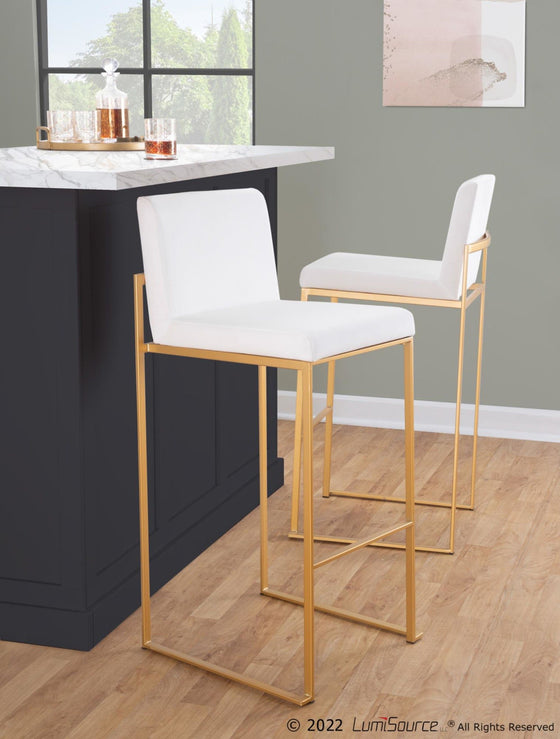 Fuji - High Back Upholstered Barstool Set