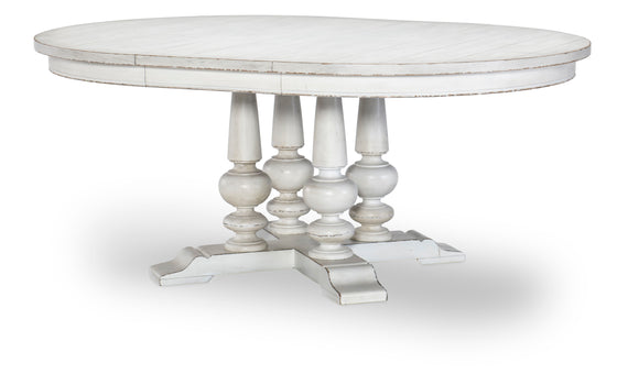 Cottage Park - Complete Round Table - White