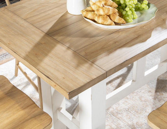 XXX's And OOO's - Counter Height Dining Table - Amber And Cotton