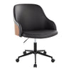 Bacci - Office Chair - Black Metal Base