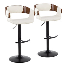  Elisa - Adjustable Barstool (Set of 2) - Black Base