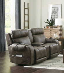  Serenity - Power Reclining Console Loveseat With Power Adjustable Headrest And CR3 Heat / Massage / Lumbar