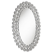  Colleen - Oval Wall Mirror - Silver