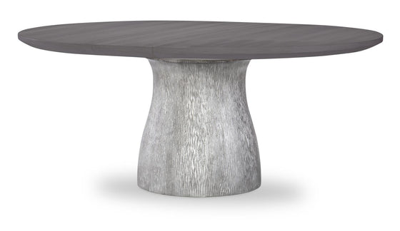 Terra Luna - Complete Round Pedestal Table - White Cloud & Nightfall