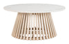 Mazara - Coffee Table - White / Natural