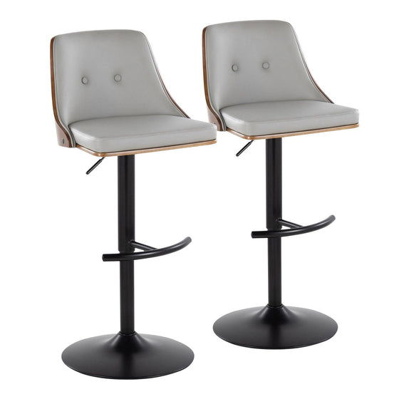 Gianna - Adjustable Barstool (Set of 2) - Black Base