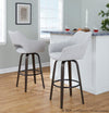 Mason - Adjustable Barstool With Swivel - Black Metal (Set of 2)