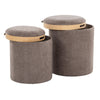 Marla - Upholstered Ottoman Set (Set of 2)