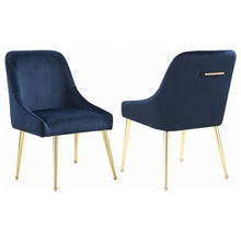  Mayette - Upholstered Side Dining Chair (Set of 2) - Blue