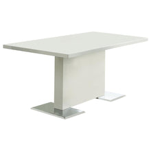  Anges - Rectangular Dining Table - White High Gloss