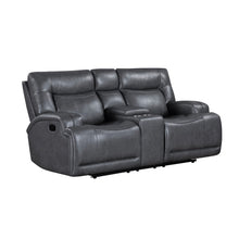  Titan - Console Loveseat With Dual Recliners - Gray