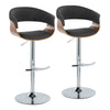 Vintage Mod - Adjustable Barstool (Set of 2) - Chrome Base