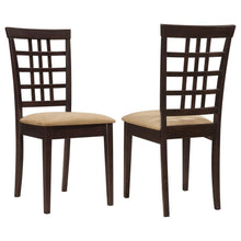  Kelso - Lattice Back Dining Side Chair (Set of 2) - Cappuccino