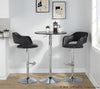 Margarite - Adjustable Barstool With Swivel - Black Metal (Set of 2)