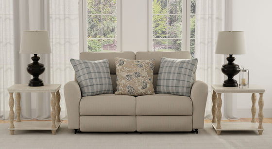 Chappy - Lay Flat Reclining Loveseat - Linen