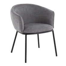  Ashland - Chair - Black Steel And Gray Fabric