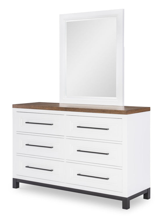 Dutton - Six Drawer Dresser - Natural White