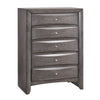 Emily - 5-Drawer Chest (Sturdy) - Grey