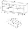 Casey - 2-Drawer Engineered Wood 60" TV Stand