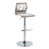 Folia - Adjustable Barstool (Set of 2) - Gray Light