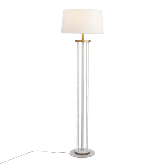 Rope - 62" Floor Lamp - White