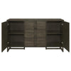 Kelly - 3-Drawer Storage Dining Sideboard Buffet - Dark Gray