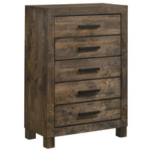  Woodmont - 5-Drawer Bedroom Chest - Rustic Golden Brown