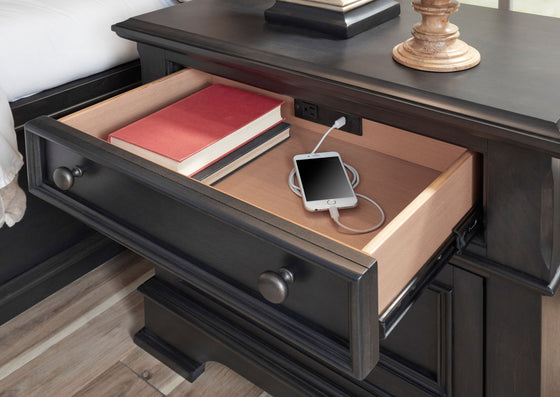 Townsend - Nightstand - Black