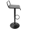 Emery - Adjustable Barstool With Swivel - Black (Set of 2)