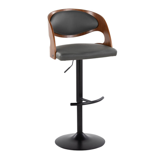 Pino - Adjustable Barstool (Set of 2) - Black Base