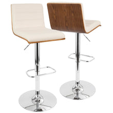  Vasari - Adjustable Barstool With Swivel - Chrome Metal