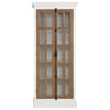 Tammi - 2 Door Wood Tall Cabinet Distressed White And Brown - Distressed White And Brown