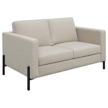  Tilly - Upholstered Track Arm Loveseat - Oatmeal