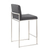 Fuji - High Back Counter Stool - Black Legs