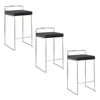 Fuji - Counter Stool Steel With Cushion - Stainless Steel