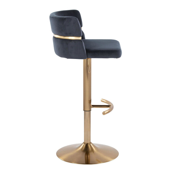 Cinch - Adjustable Barstool (Set of 2) - Gold Base