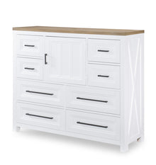  Franklin - Bureau Chest - Harvest Oak / Natural White