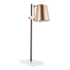 Metric - Table Lamp - White Marble And Antique Brass - 28.5"