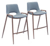 Desi - Counter Stool (Set of 2) Walnut Legs