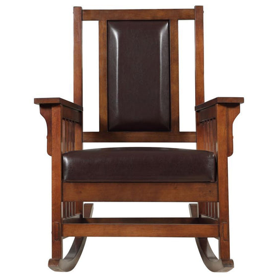 Ida - Upholstered Rocking Chair - Tobacco