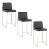 Fuji - High Back Upholstered Counter Stool Set