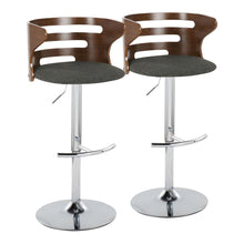  Cosi - Adjustable Barstool (Set of 2) - Walnut Backrest