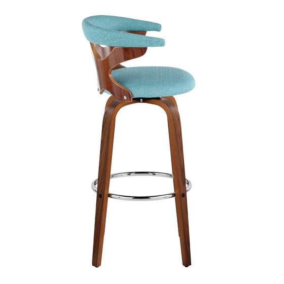 Gardenia - 30" Fixed-Height Barstool (Set of 2) - Walnut Base