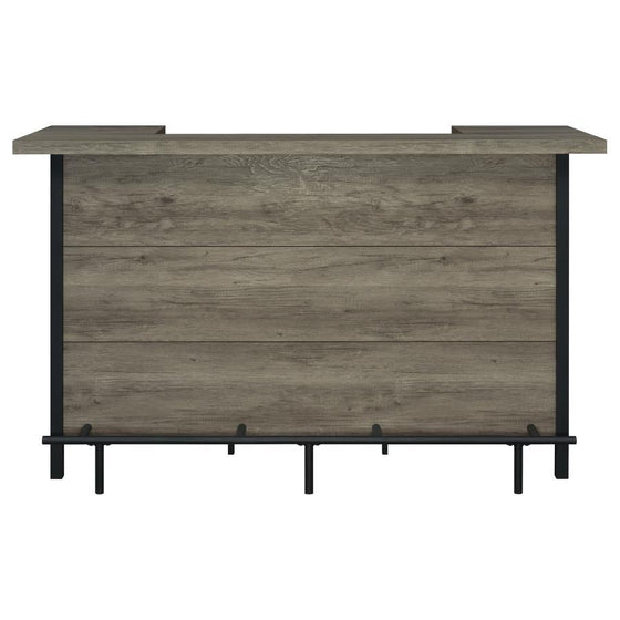 Bellemore - Freestanding Home Bar Wine Cabinet - Gray Driftwood