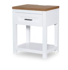  Franklin - Open Nightstand - White