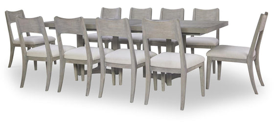 Artesia - Complete Rectangle Dining Table - Smokey Taupe