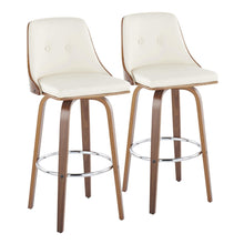  Gianna - 30" Fixed-height Barstool (Set of 2) - White