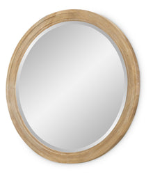  Torrance - Round Mirror - Aged Driftwood