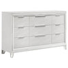 Marmore - 9-Drawer Dresser Cabinet - White