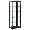 Aero - 5-Shelf Display Curio Cabinet With Led Lighting